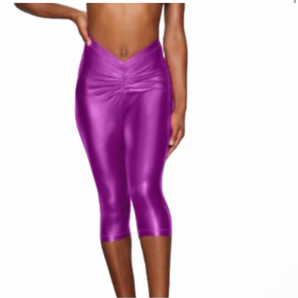 Skims Metallic Swim V Waist Pant size small